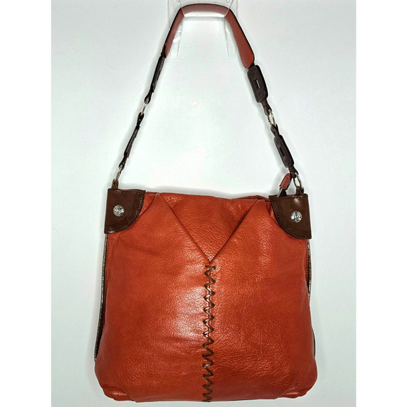 Brighton Handbags - BRIGHTON SHAYLA AFRIKANZ AFRICA STORIES COL HENNA LEATHER SHOULDER HANDBAG $320